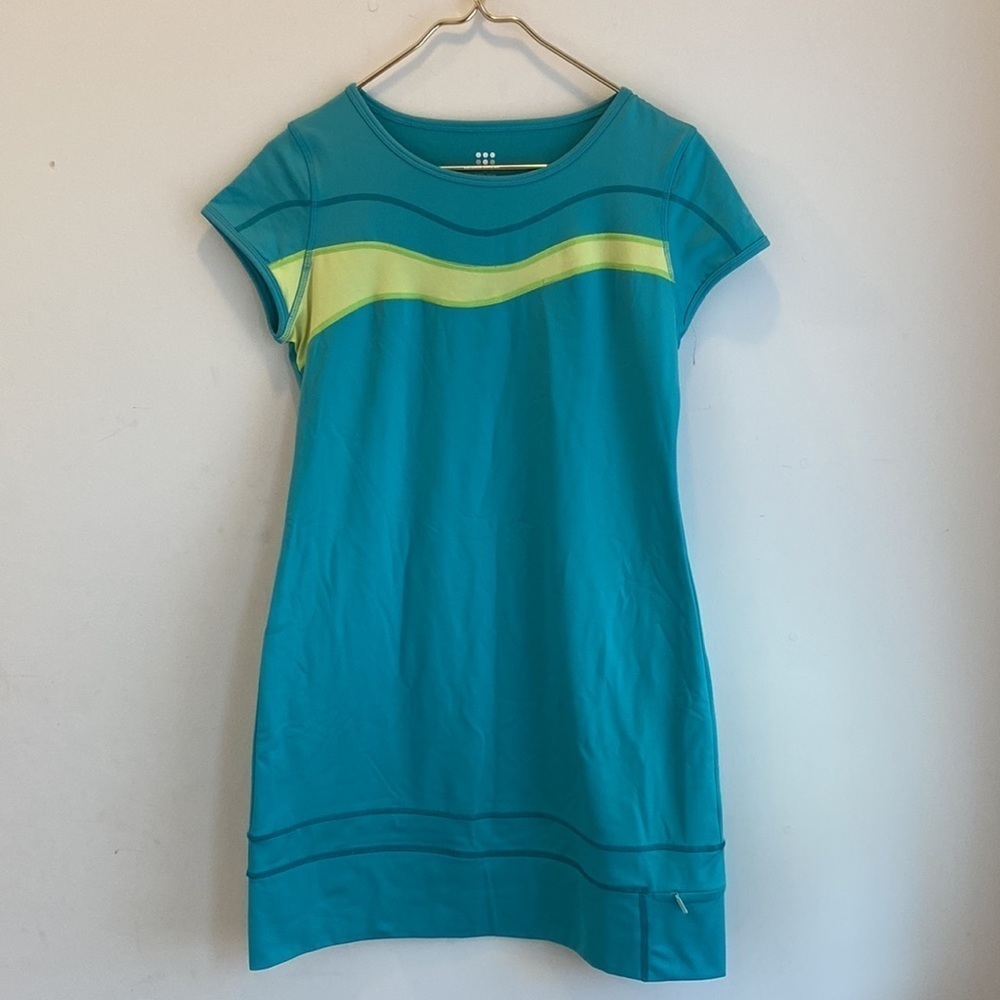 Title Nine Athletic Dress neon stripe detail